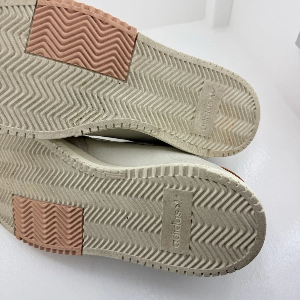 Adidas SC Premiere Mens 13 Raw White Vapour Pink Leather Suede Shoes EE6020